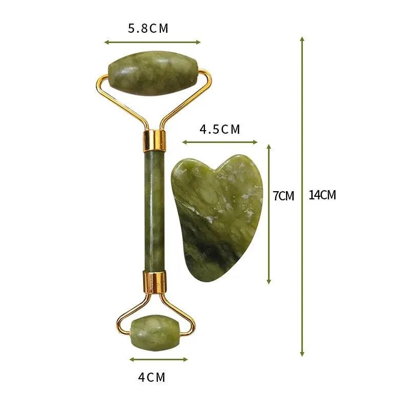Natural Jade Scraping Roller - May and Olive